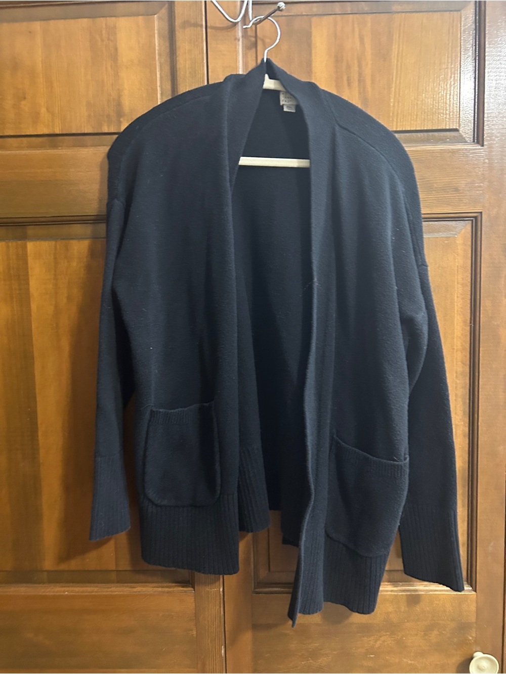a new day Black Open-Front Shawl Collar Women's Cardigan